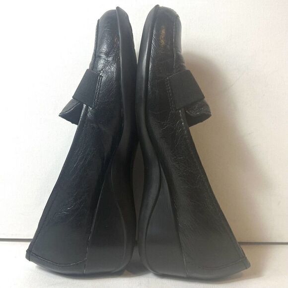 Naturalizer N5 Comfort Leather Wedge Womens 11N Black Classic Pumps Shoe Slip On - Picture 5 of 12